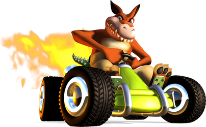 Dingo Kart Turbo (Fire) - Crash Team Racing (1999)