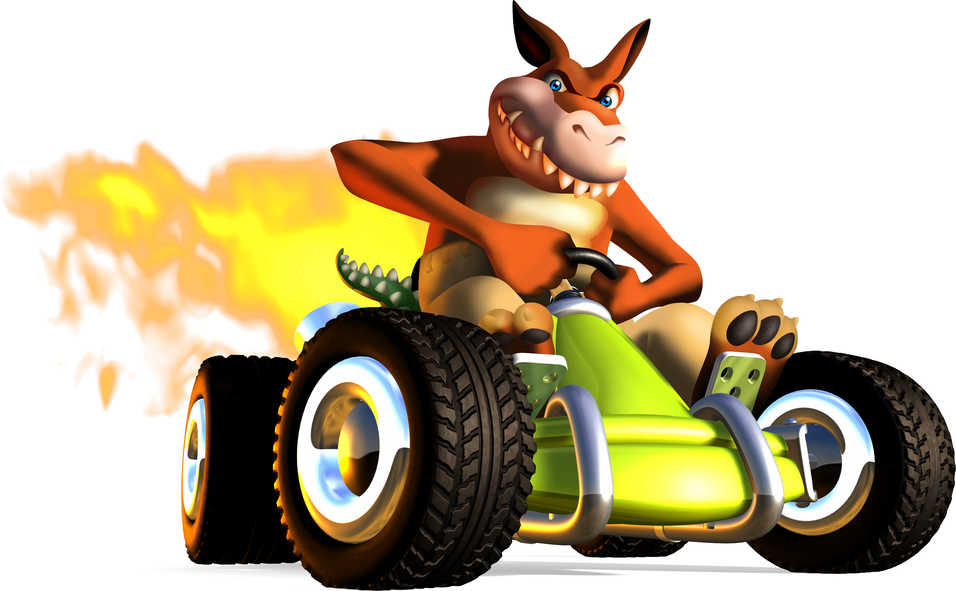 Dingo Racer Dingo Kart Turbo (Fire) - Crash Team Racing (1999) by CRASHARKI on ...