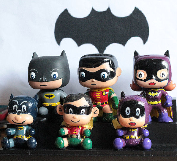 Funko Batman, Robin, Batgirl and baby version by kuanyus on DeviantArt