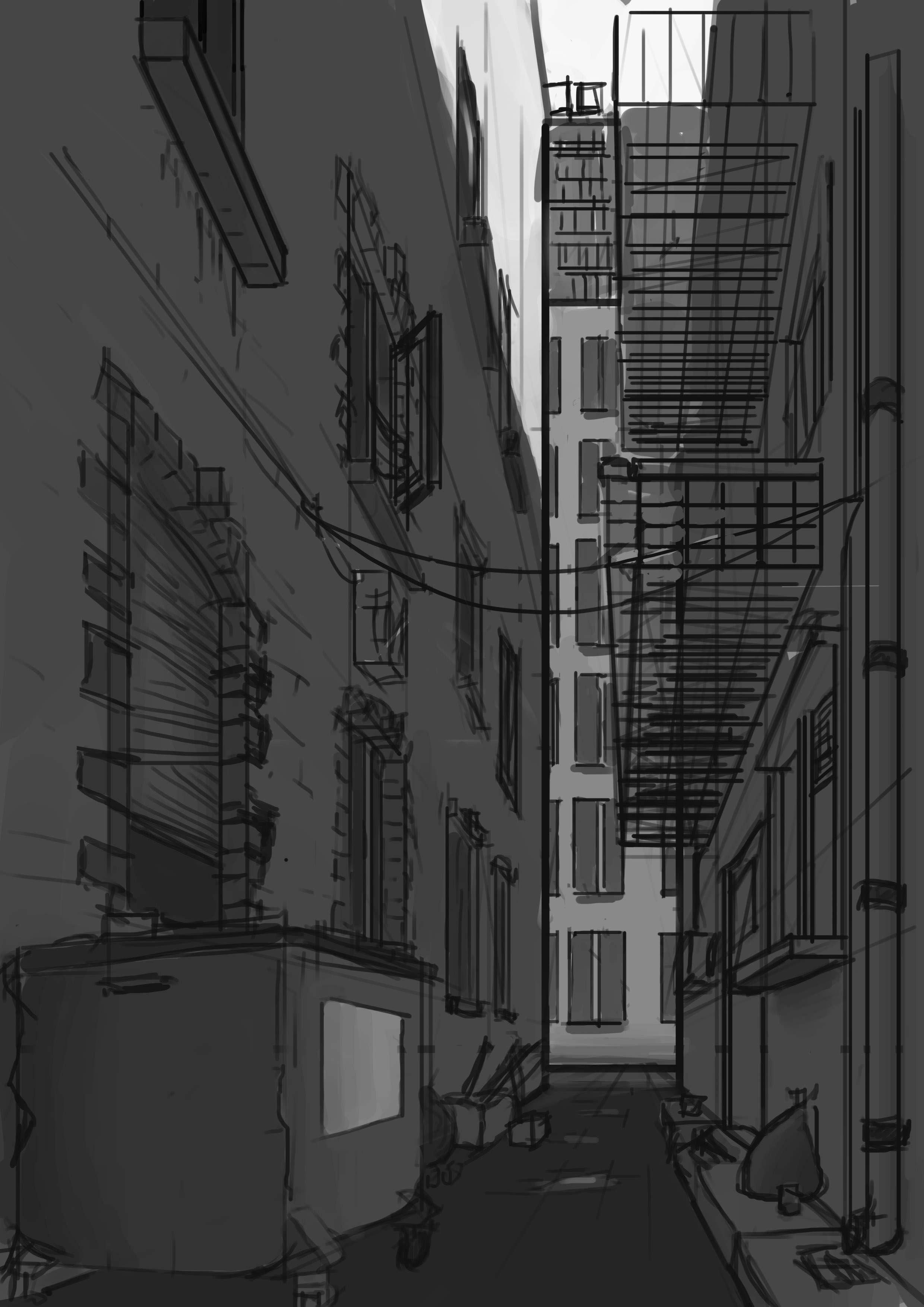 Alley Sketch