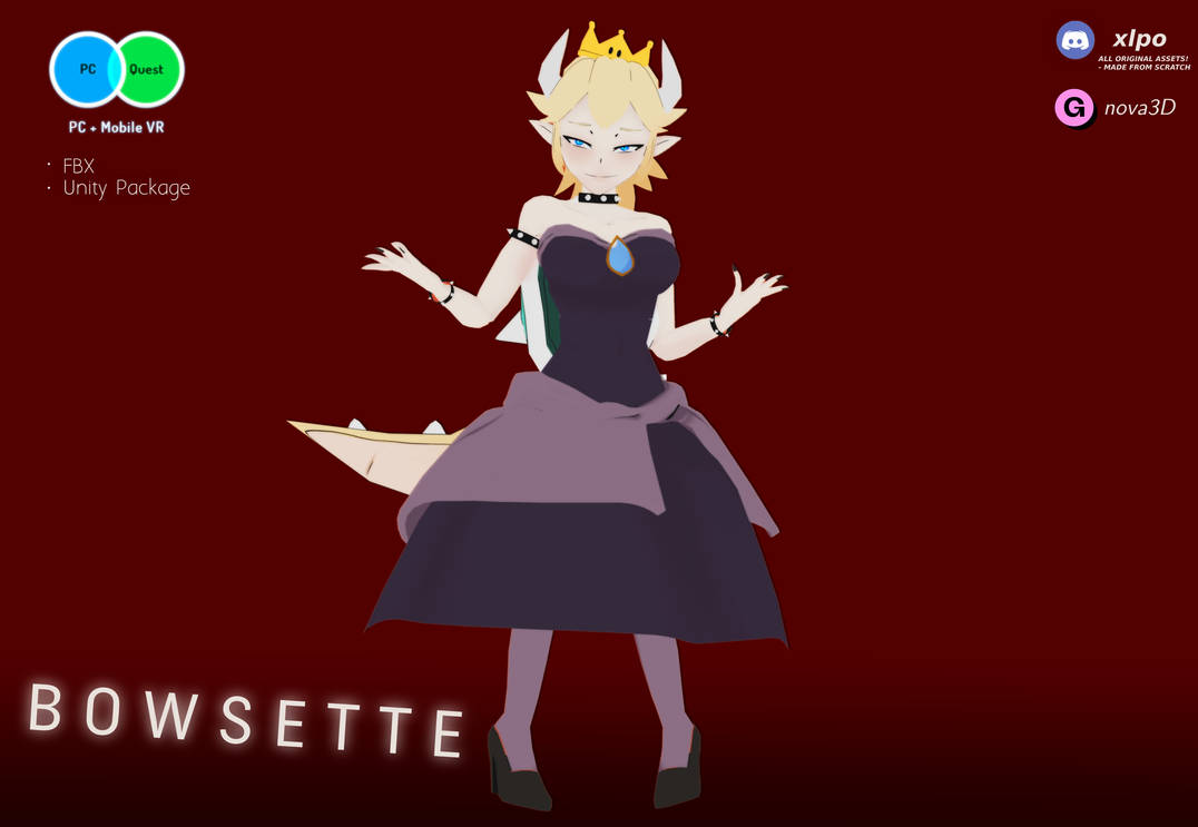 Bowsette Pc Mod Bowsette 3D Model (ON SALE SOON) by loopedxx on DeviantArt