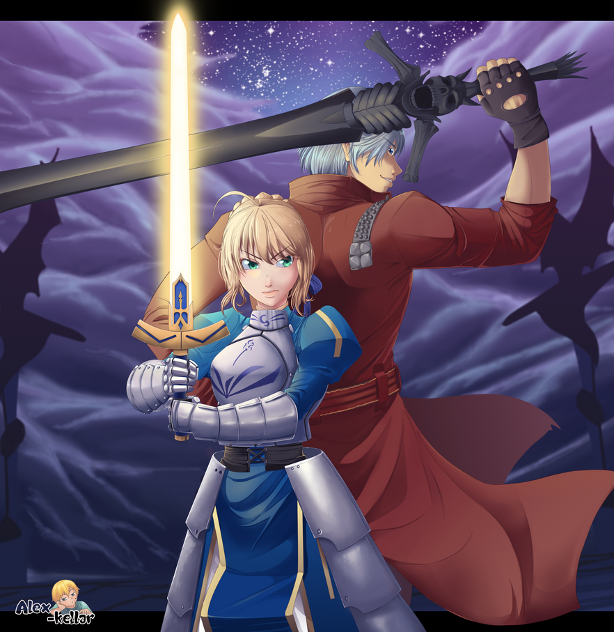 Knight Vs Devil Commission: The Devil and The Knight by Alex-kellar on DeviantArt