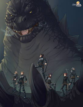 Commission: Godzilla's little Devils