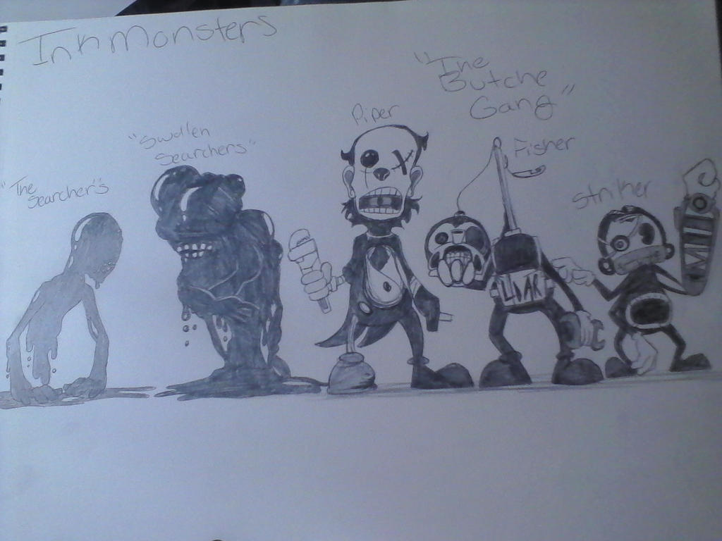 Bendy and the machine- Ink monsters by ShyModd on DeviantArt