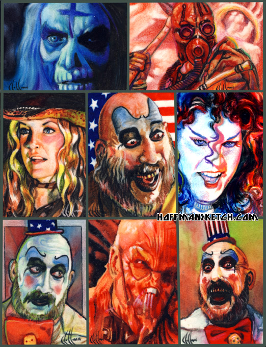 House 1000 Corpses sketch card