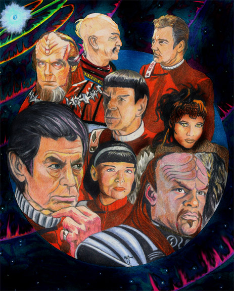 Star Trek Six collage