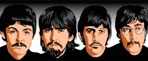 Beatles pop vector