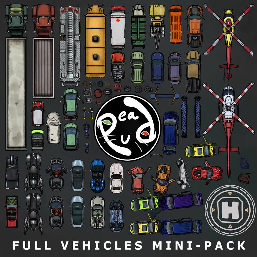 TTRPG Full Vehicles Mini Pack (PeaPu) by PeaPuOfficial on DeviantArt
