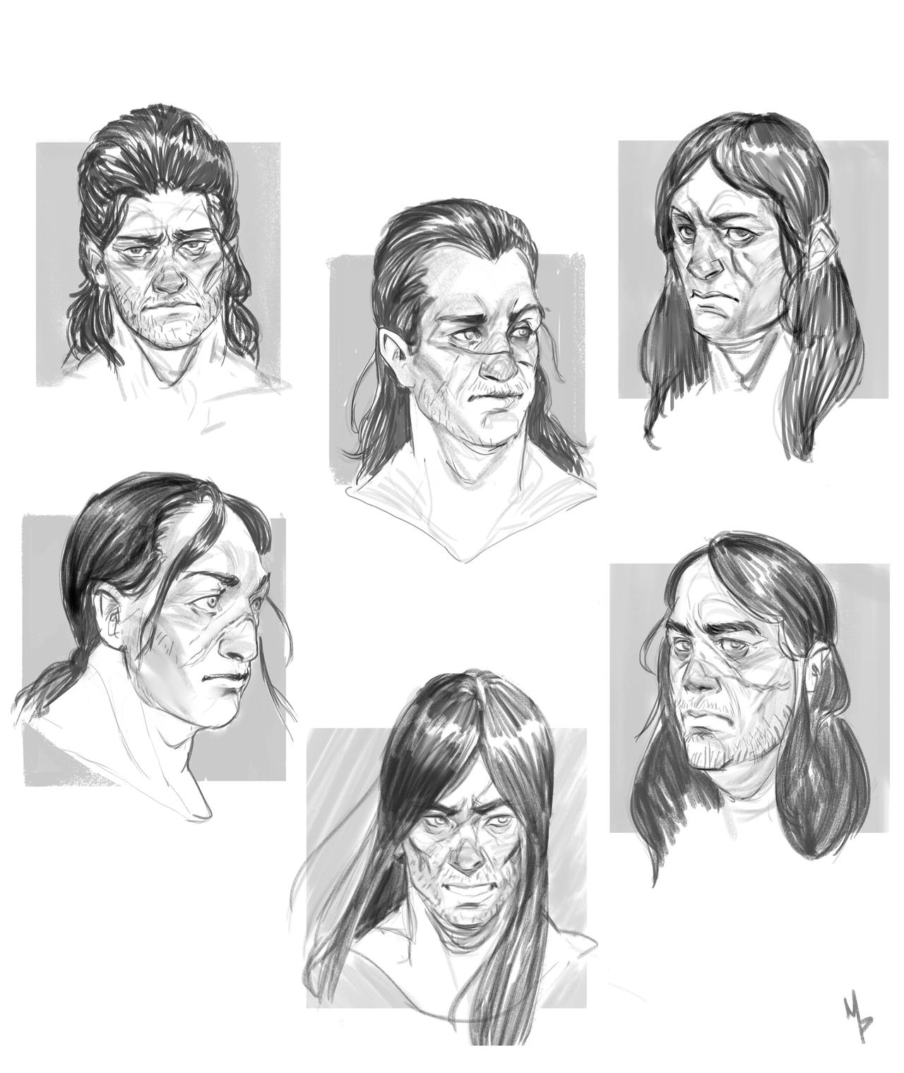 Logan Nine Fingers Head Exploration by MarkPanchamArt on DeviantArt