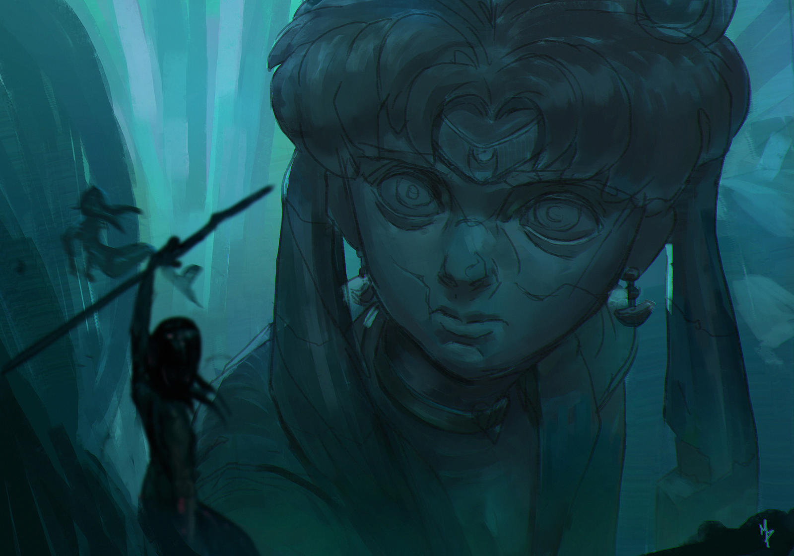 Mermaids uncover a relic.