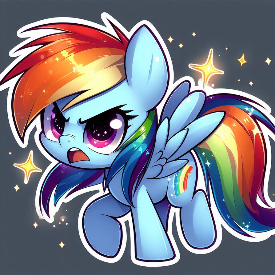 Rainbow Dash(Stickers) by FluttershySaidsYAYYY on DeviantArt