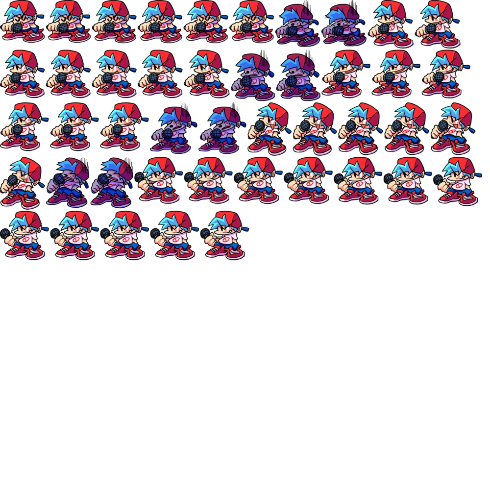 Bf Base Boyfriend(my version) sprite sheet concept by MameevaElenielLoll2 on ...