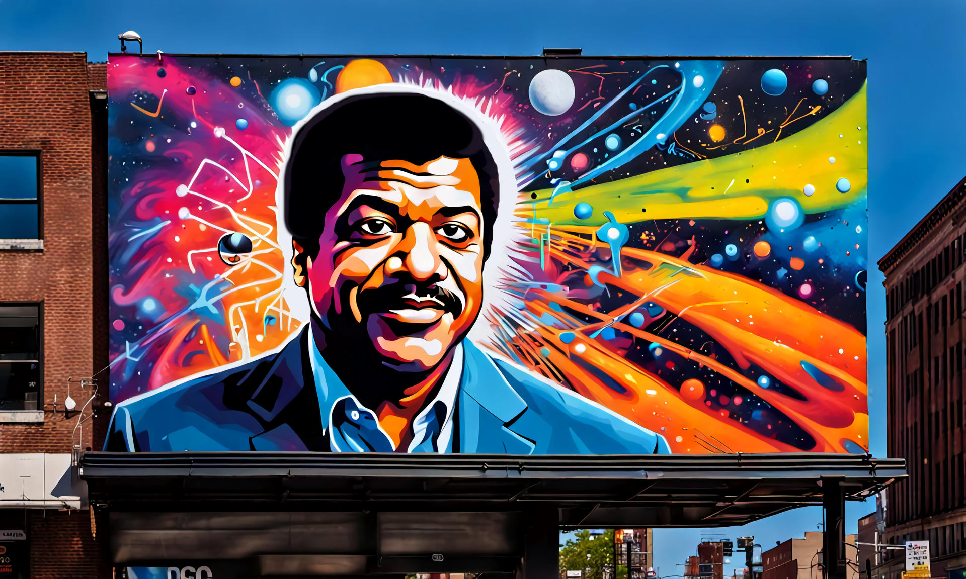 Neil deGrasse Tyson Graffiti Art by SuperNeutraLs on DeviantArt