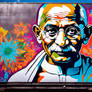 Mahatma Gandhi Graffiti Art