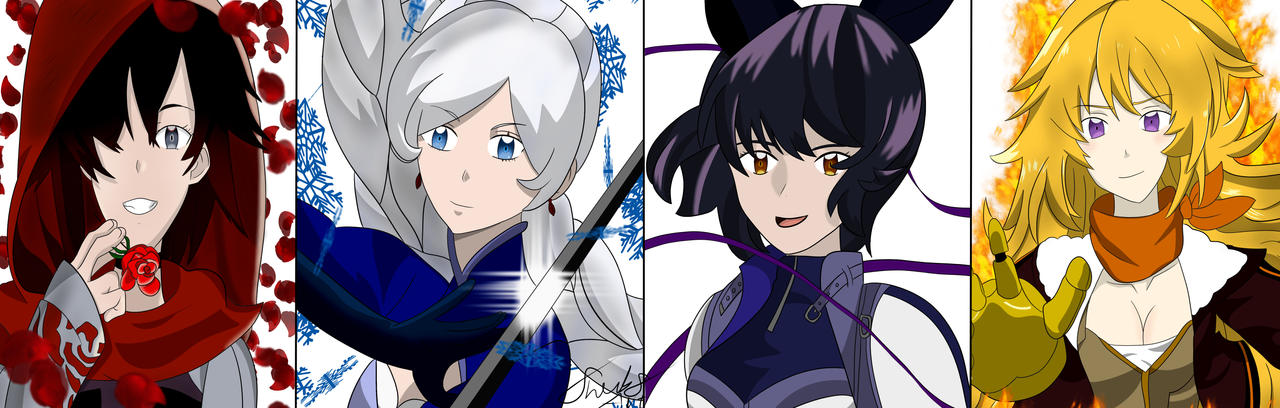 Team RWBY by SheebsArt on DeviantArt