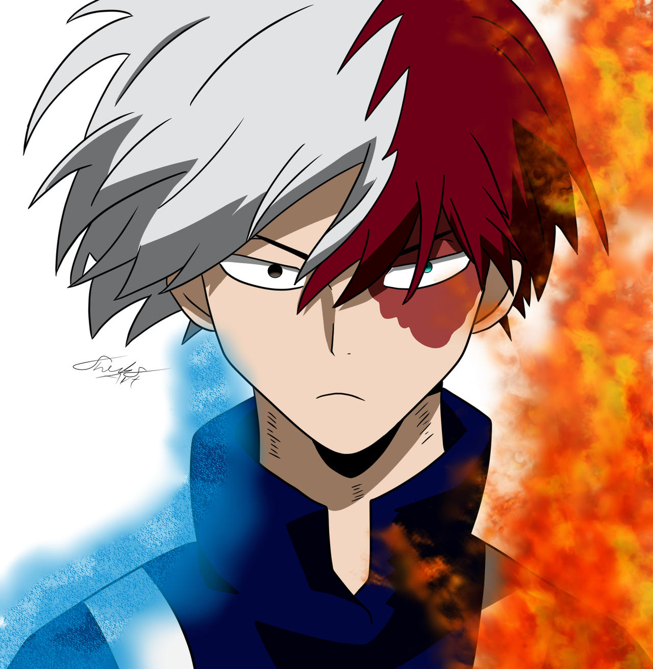 Todoroki Core Todoroki by SheebsArt on DeviantArt