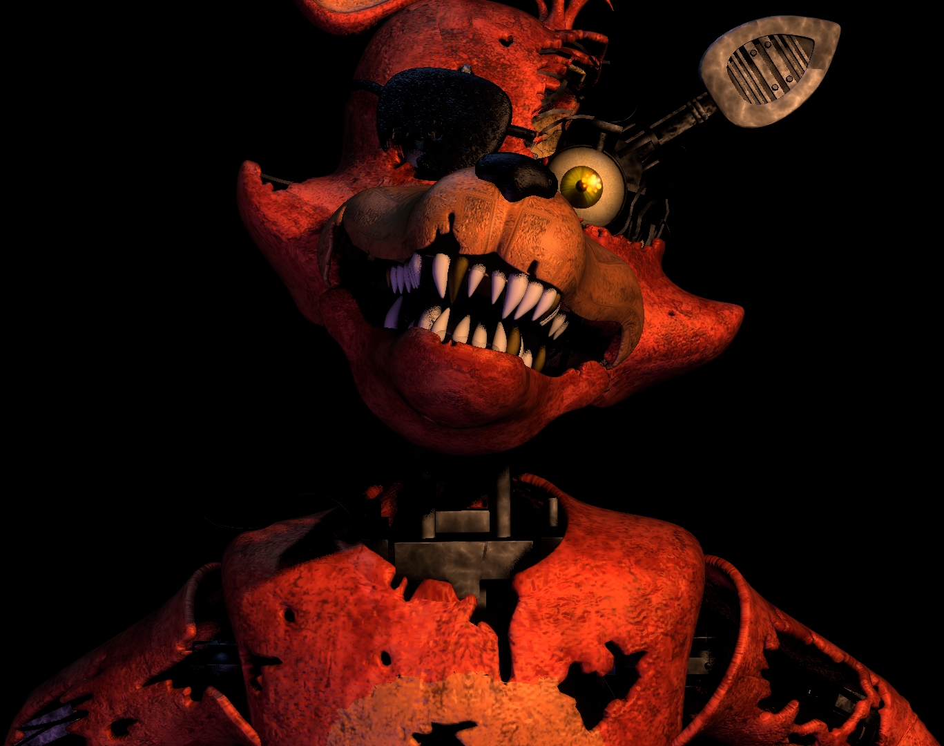 Withered Foxy - FNAF Plus (FanArt) by SebastianEnriqueArt on Newgrounds