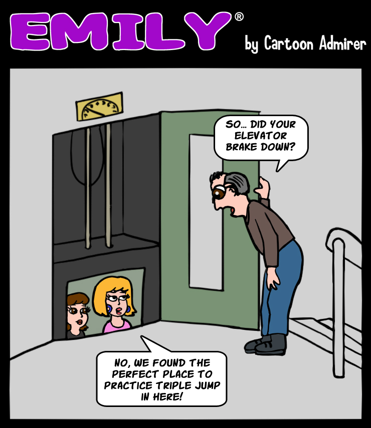 Emily 32 - Sarcasm in the Elevator by Cartoon-Admirer on DeviantArt