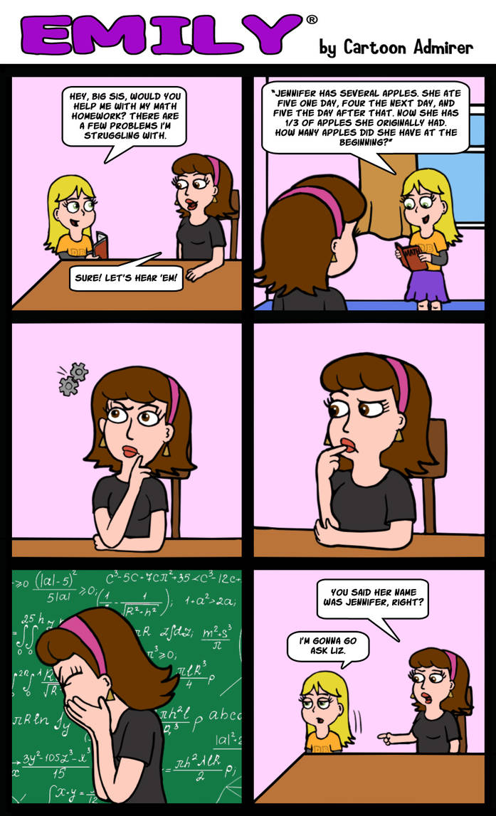 Emily 372 - Emily the Math Whiz by Cartoon-Admirer on DeviantArt