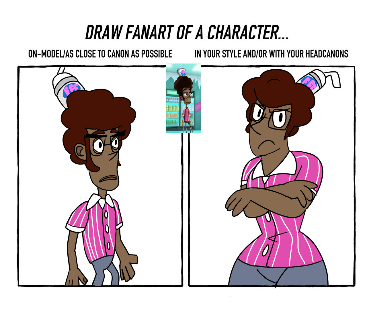 Draw character fanart meme by Lime-o-Bunny on DeviantArt