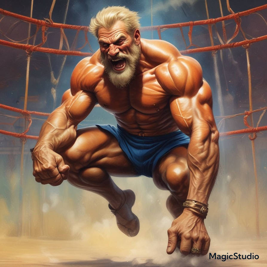Strongman Ropes Circus strongman jumping down from the ropes by captaintigertail on ...