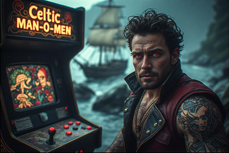Arcade Men Alternate Universe Arcade Man-O-Men by captaintigertail on DeviantArt