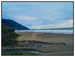 Dim Dusk at Moonstone Beach