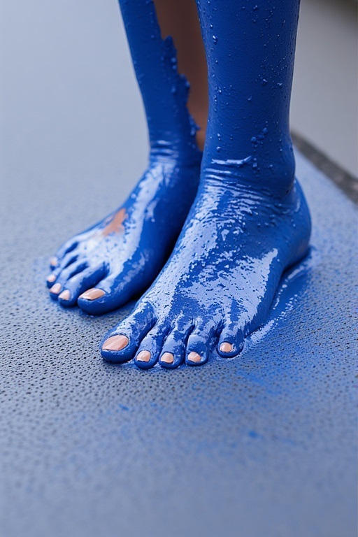 Blue Human Foot Blue Feet! by dougiezerts on DeviantArt