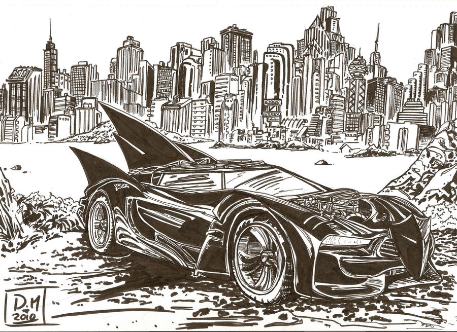 Batmobile sketch 1