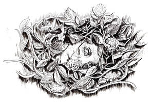 Inktober Day 14 - Overgrown