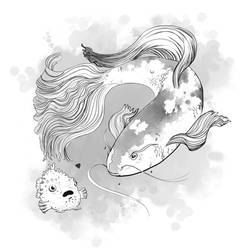 Inktober Day 1 - Fish