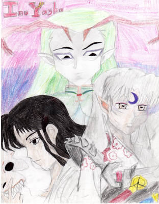 Naraku, Menomaru and Sesshomaru by HybridCatgirl995