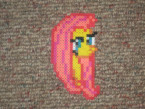 Fluttershy Head perler bead