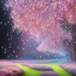 Beautiful Magical Pink Tree