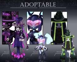 [OPEN] Adoptable Auction : NEON+Robot by pochan10136