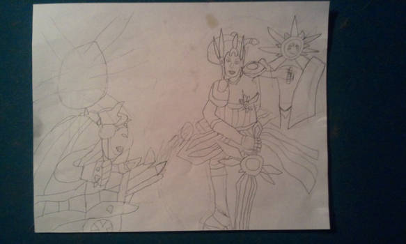 Leona - Stand and fight - Drawn and uncolored