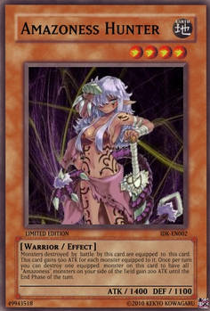 Amazoness Hunter Yugioh card