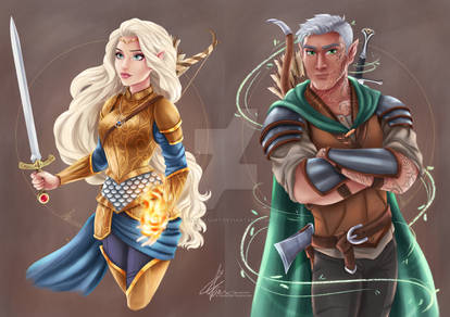 Aelin and Rowan [Commission]