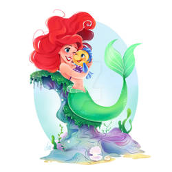 Ariel and Flounder