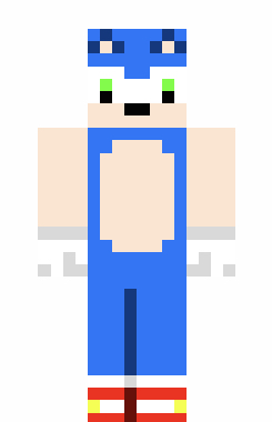 Sonic (Sonic Boom Skin Series) Minecraft Skin