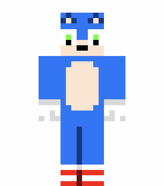 sonic feo  Minecraft Skin