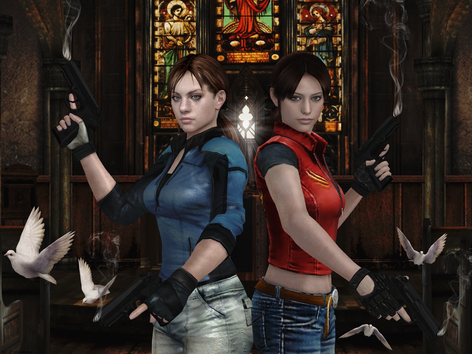 Resident evil wallpaper - Jill Valentine S.T.A.R.S by ethaclane on  DeviantArt