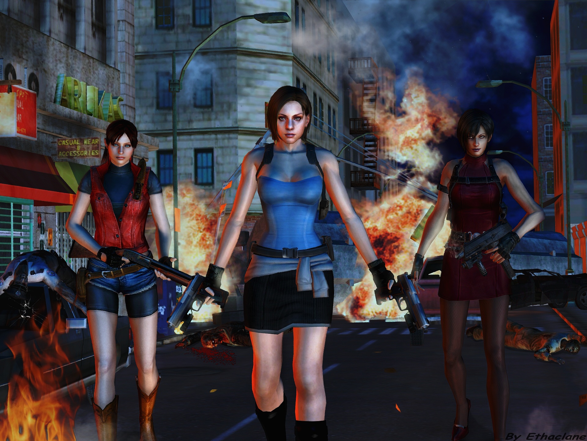 Resident evil wallpaper - Jill Valentine S.T.A.R.S by ethaclane on  DeviantArt