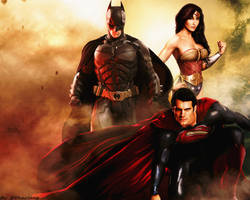 Justice league trinity wallpaper