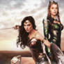 Wonder Woman and Mera wallpaper