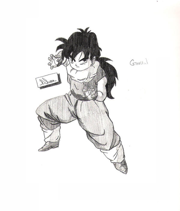 Gohan Writing Gohan by Omnistryder on DeviantArt