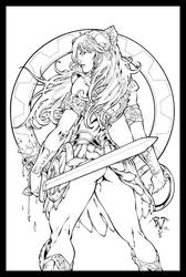 Xena Warrior Princess Inks by JL-Straw