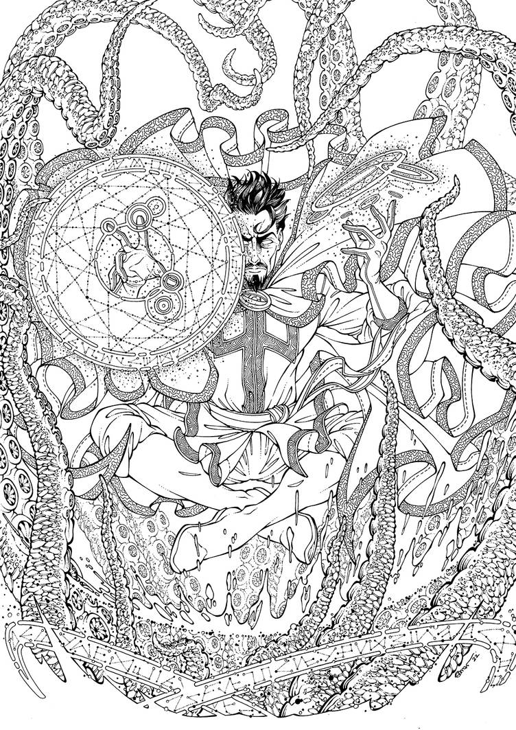 Dr Strange Inks version 1 - SOLD