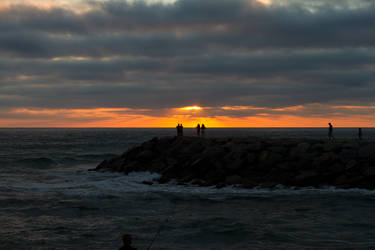 Sunset over the jetty