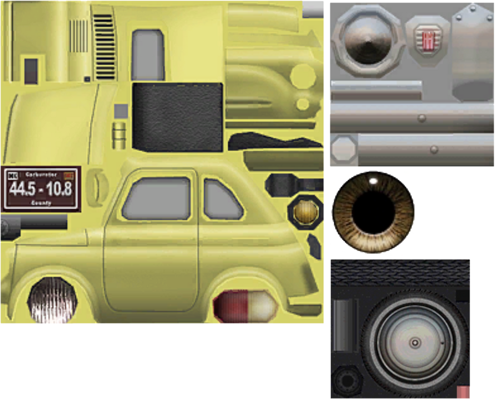 Luigi Textures From Cars GameCube by Kylewithem on DeviantArt